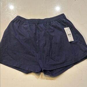 PacSun 1980 Women’s XS extra small Navy Blue Elastic Shorts with pockets NWT!!
